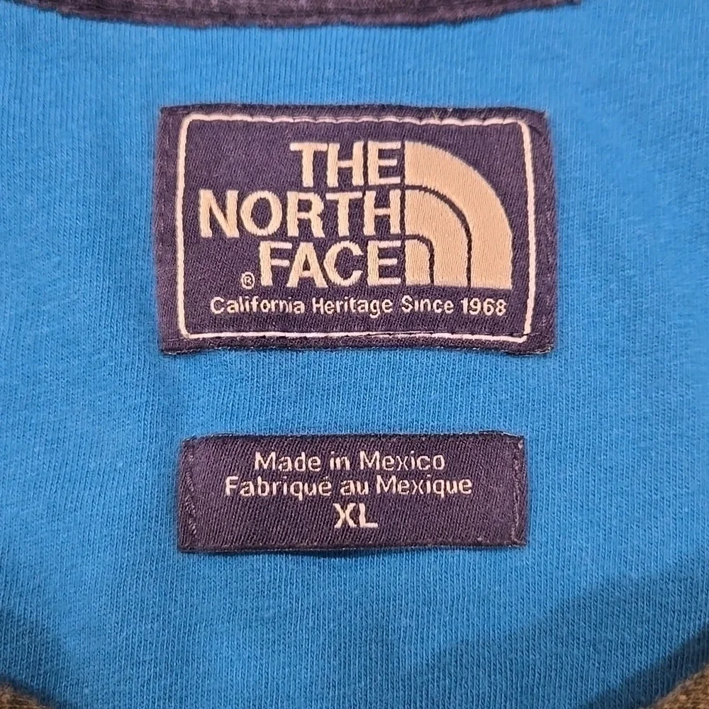 THE NORH FACE LONG SLEEVE HENLEY SHIRT. SIZE. X- LARGE.